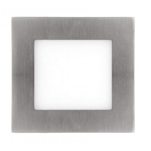 Downlight panel LED Cuadrado 92x92mm Niquel 4W 